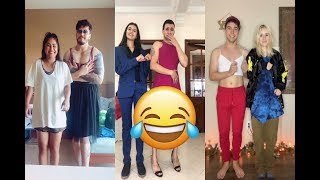 Tik Tok Best Funny Clothesswap Challenges Collection Full HD [upl. by Oflunra613]