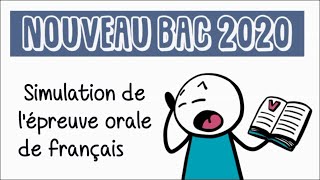 Simulation de lépreuve orale de français du baccalauréat EAF [upl. by Ainecey]