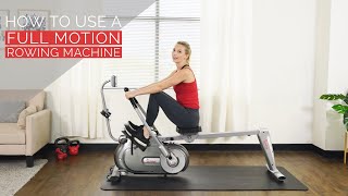 How To Use A Full Motion Rowing Machine [upl. by Niroc624]