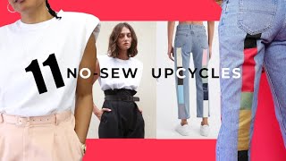 11 Completely NOSEW Ways To Upcycle Your Old Clothes [upl. by Sebastien]