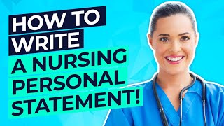 NURSING PERSONAL STATEMENT How To Write A UCAS Nurse Personal Statement Tips  Examples [upl. by Enitnemelc]