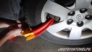 Wheel Lock Clamp Boot Tire Claw AntiTheft Towing Review Demonstration [upl. by Anelaf]