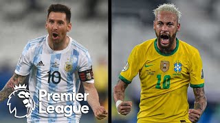 Copa America final preview Brazil v Argentina  Pro Soccer Talk  NBC Sports [upl. by Acirred]