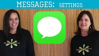 iPhone  iPad Messages  Settings [upl. by Aihsei350]