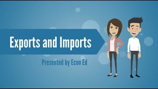 Exports and Imports in GDP [upl. by Yrrot]