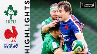 Ireland v France  HIGHLIGHTS  2 Points Separate Tight Encounter  2021 Guinness Six Nations [upl. by Gnet538]