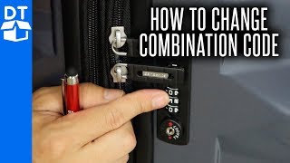 Samsonite Luggage Lock Reset  How To Change Combination On Samsonite Luggage 💼 2019 [upl. by Onit130]