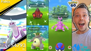 SHINY PALKIA amp HERACROSS IN POKÉMON GO ULTRABONUS PARTE 2 SPAZIO [upl. by Chancellor]