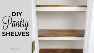 DIY Pantry Shelves [upl. by Sinaj62]