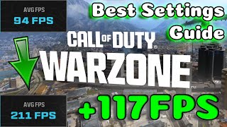 BEST Warzone MW3 MWZ PC Graphics Settings Guide Optimize MAX FPS and Visibility [upl. by Marrissa873]