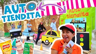 🌳CONVIERTO MI PATIO en AUTO TIENDITA 🍭🍟🚘🏍 ¡Clientes Sobre Ruedas 🕶 ☀️ CONNY CHANGARROS [upl. by Halyhs470]