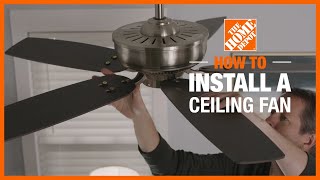 How to Install a Ceiling Fan StepbyStep Guide [upl. by Nodaj]