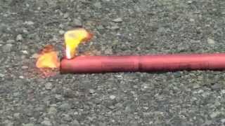 ROAD FLARES How to ignite Road Flares or Fusees [upl. by Keeryt590]