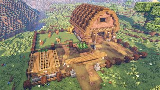 Minecraft Aesthetic Animal Barn Tutorial [upl. by Siuqram]