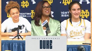 Postgame Press Conference  Duke  Womens Basketball [upl. by Affay]