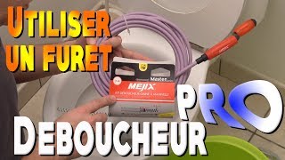 Mejix  Utiliser un furet  Déboucher wc évier [upl. by Aiyt]