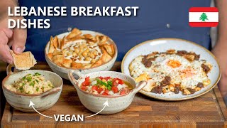 4 AMAZING Lebanese Breakfast Dishes [upl. by Brest375]