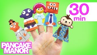 The Finger Family  more songs for kids and babies  Pancake Manor [upl. by Yhtommit]