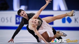 Hubbell amp Donohue keep medal streak alive with ice dance silver at World Championships  NBC Sports [upl. by Dnalon168]