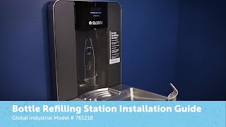 Global Industrial™ Bottle Filler Drinking Fountain Installation Guide [upl. by Anniram]