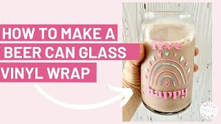 How to Make a Can Glass Vinyl Wrap [upl. by Kayne]