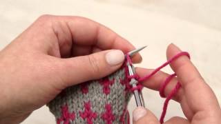 How to Knit Stranded Colorwork Fair Isle Knitting [upl. by Yelsek]