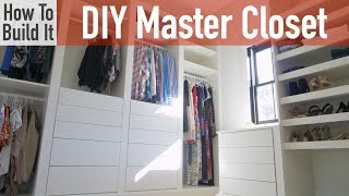 DIY Modular Master Closet [upl. by Sucramad815]