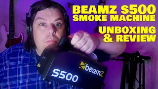 BeamZ S500 Smoke Machine  Unboxing and Review by The Lamb [upl. by Johiah]