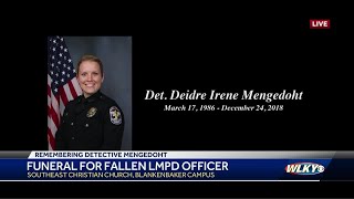 Louisville says goodbye to fallen LMPD Det Deidre Mengedoht [upl. by Oidivo]