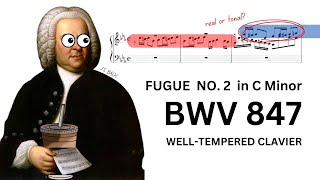 Bach  Fugue No 2 in C Minor BWV 847  Analysis [upl. by Bethesda544]