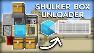 Minecraft Shulker Box Unloader  Compact and Easy Build Tutorial [upl. by Twedy]