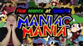 ITS FINALLY HERE  FIVE NIGHTS AT SONICS MANIAC MANIA FULL RELEASE  36 CHALLENGES amp MUCH MORE [upl. by Stanfill]