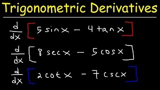 Derivatives of Trigonometric Functions [upl. by Nived300]