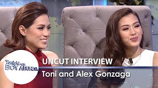 TWBA Uncut Interview Toni amp Alex Gonzaga [upl. by Suoivatnom]