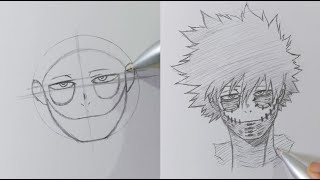 How To Draw Dabi With Ease  My Hero Academia  ssart1 [upl. by Ateekram]