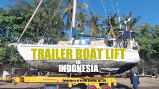 TRAILER BOAT LIFT in Indonesia [upl. by Dena]