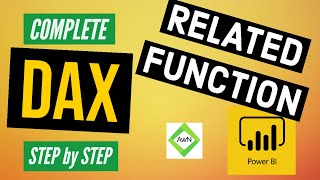 Power BI DAX Tutorial 1250  What is Related Function [upl. by Laekim795]