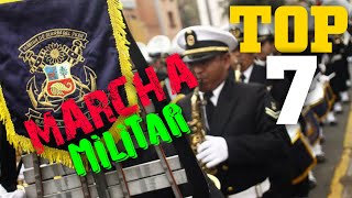 Top 7 Mejores HIMNOS De Marcha Militar Del PERÚ [upl. by Aisatsana]