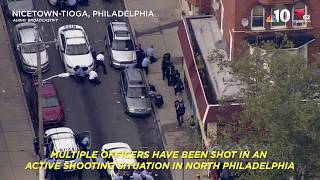 Audio Panicked Officers Call for Help After Gunman Shoots 6 Cops  NBC10 Philadelphia [upl. by Gianina353]