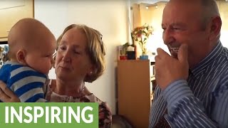 Surprise homecoming for grandparents meet grandson for first time [upl. by Elisa800]