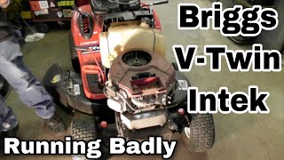 Briggs VTwin Intek Engine Running Badly Fix It [upl. by Trish]