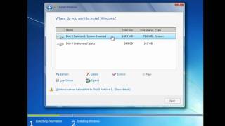 How to Install and Partition Windows 7 [upl. by Nared]