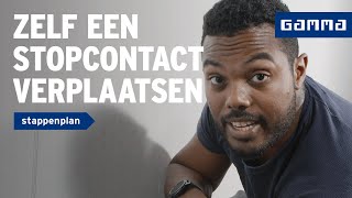 Stopcontact verplaatsen  Wanden en plafonds  How to met GAMMA [upl. by Deegan678]