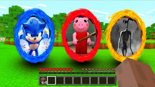 Minecraft  DO NOT CHOOSE THE WRONG PORTAL SONICPIGGYSIRENHEAD PS4XboxOnePEMCPE [upl. by Laurene]