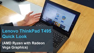 Lenovo ThinkPad T495 Quick Look AMD Ryzen Powered [upl. by Duggan287]