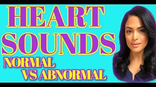 HEART SOUNDS NORMAL VS ABNORMAL AUDIO [upl. by Ahdar46]