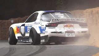 550HP 4 Rotor 26B PP Mazda RX7 FD3S Sound Mad Mike Show at Goodwood FoS [upl. by Trabue677]