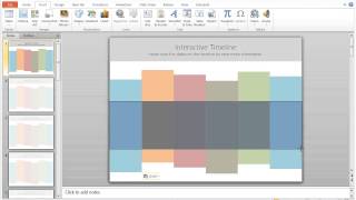 How to Create an Interactive Timeline in Powerpoint [upl. by Foley]