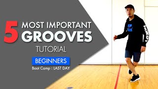 House Dance 5 Basic steps amp Grooves Tutorial  Beginners [upl. by Jarek803]