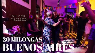 20 milongas Tango Buenos Aires 2020 [upl. by Ydak597]